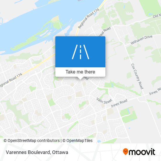 Varennes Boulevard map
