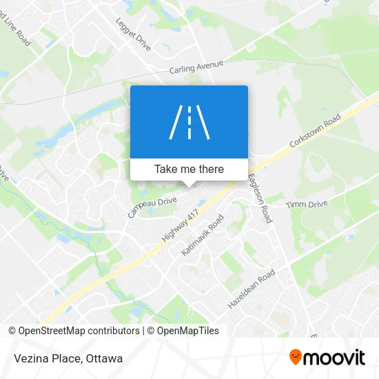 Vezina Place map