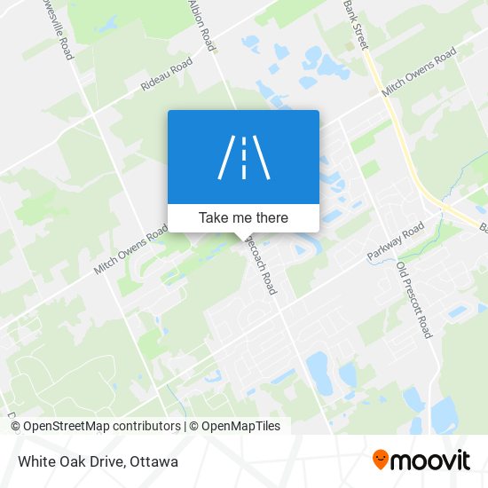 White Oak Drive map