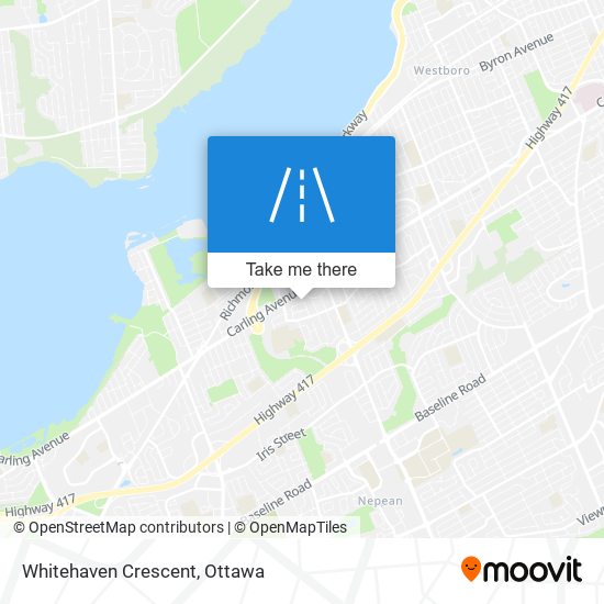 Whitehaven Crescent map