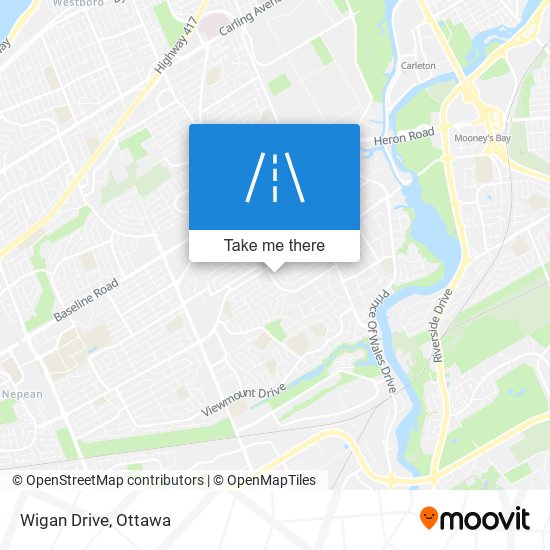 Wigan Drive map