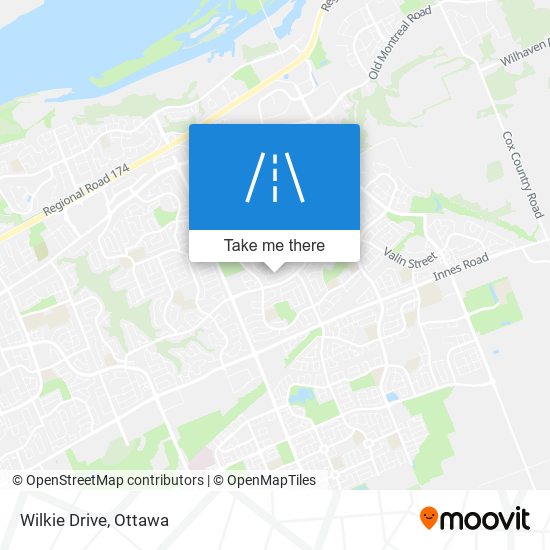 Wilkie Drive map