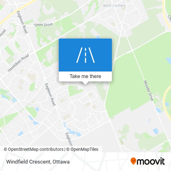 Windfield Crescent map