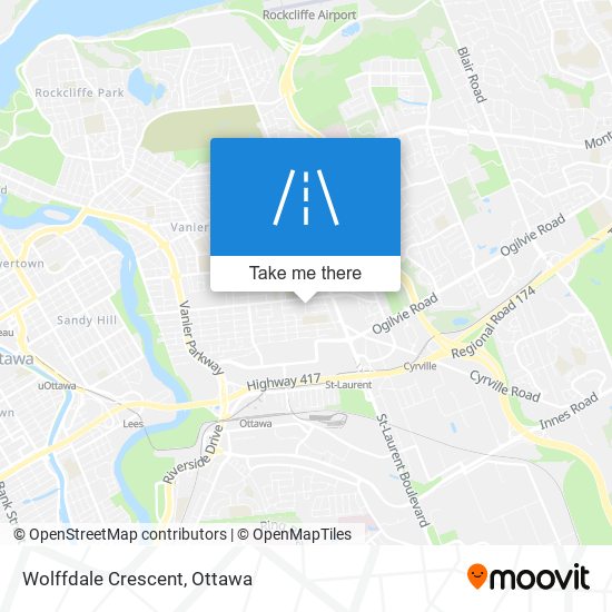 Wolffdale Crescent map