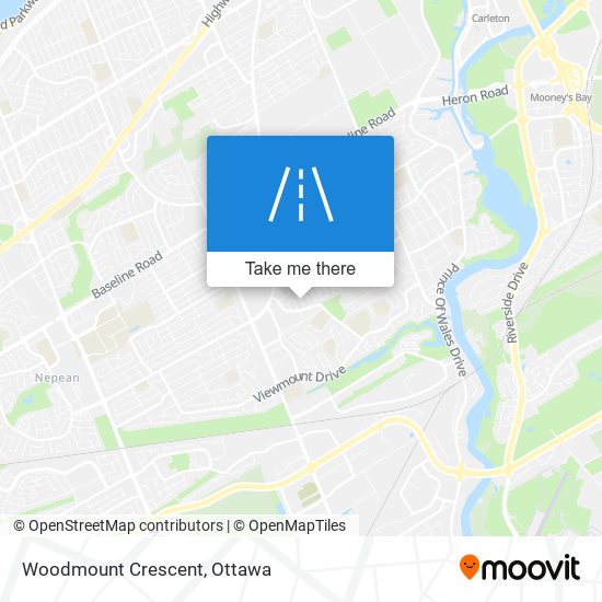 Woodmount Crescent map