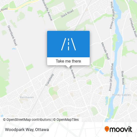 Woodpark Way map