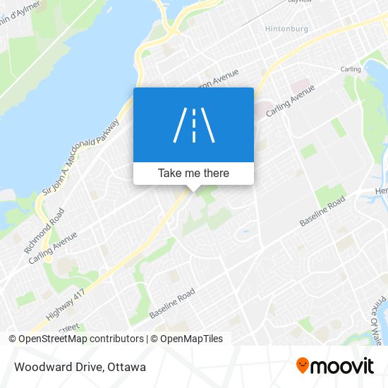 Woodward Drive map