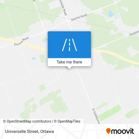 Universelle Street map