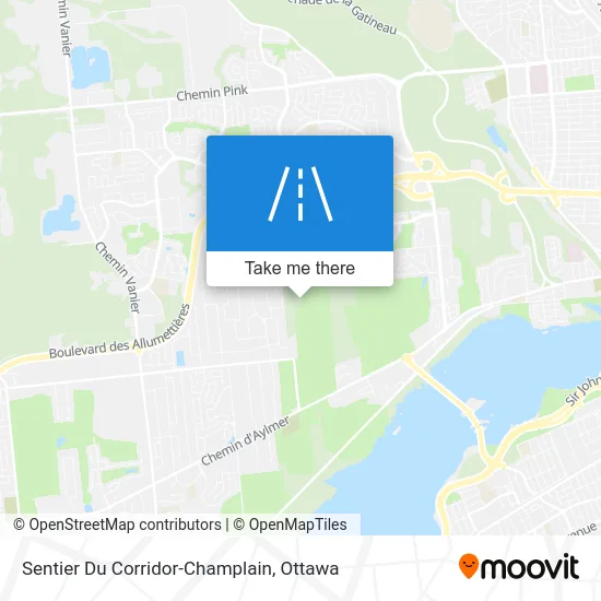 Sentier Du Corridor-Champlain map