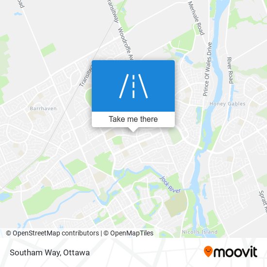 Southam Way map