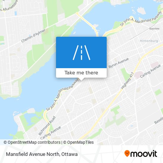 Mansfield Avenue North map