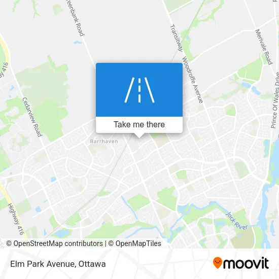 Elm Park Avenue map