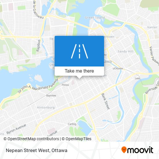 Nepean Street West map