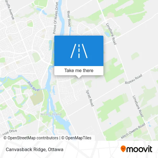 Canvasback Ridge map