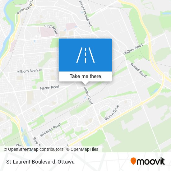 St-Laurent Boulevard map