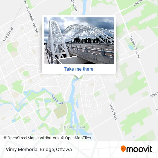 Vimy Memorial Bridge map