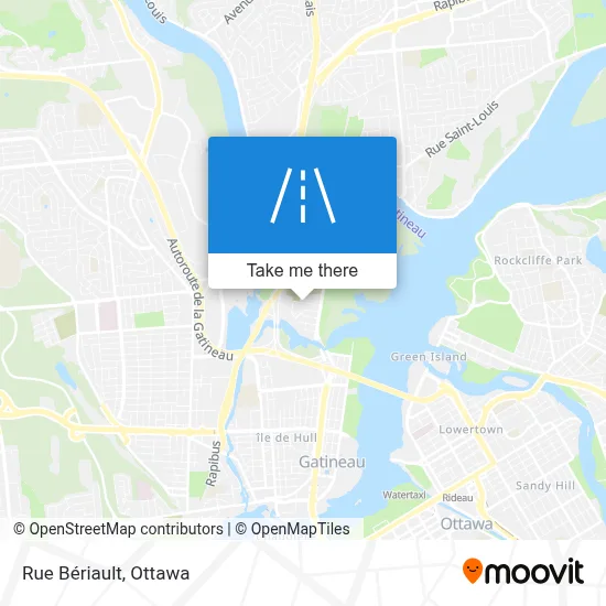 Rue Bériault map