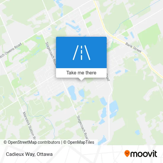 Cadieux Way map
