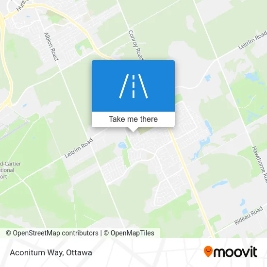 Aconitum Way map