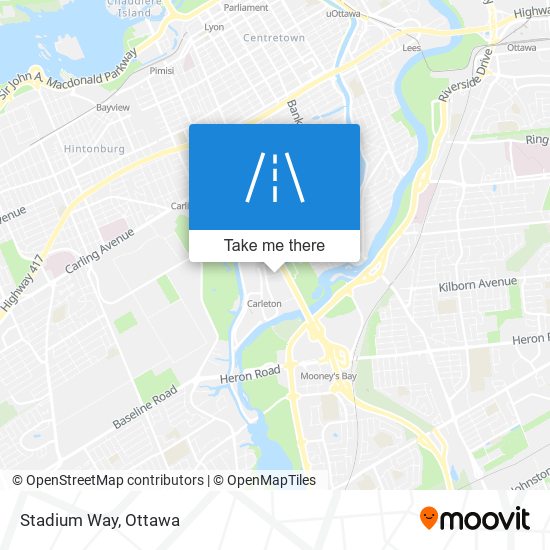 Stadium Way map