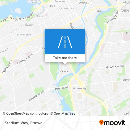 Stadium Way map