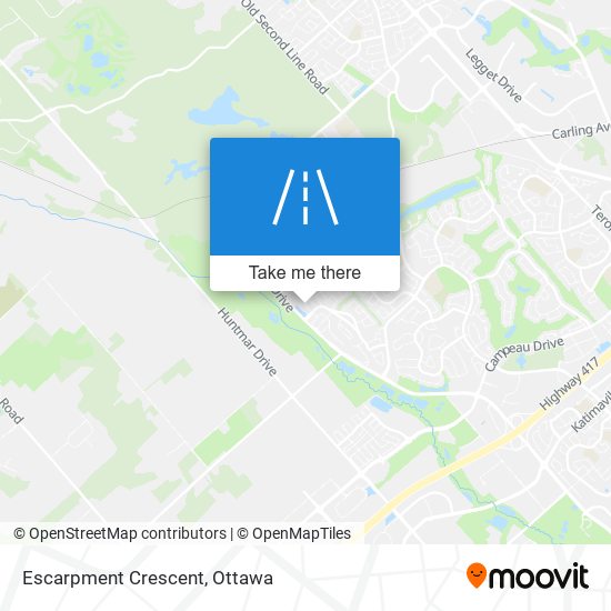 Escarpment Crescent map