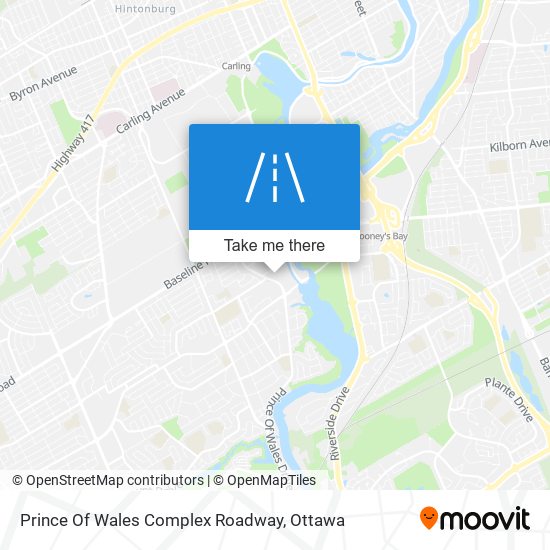 Prince Of Wales Complex Roadway map