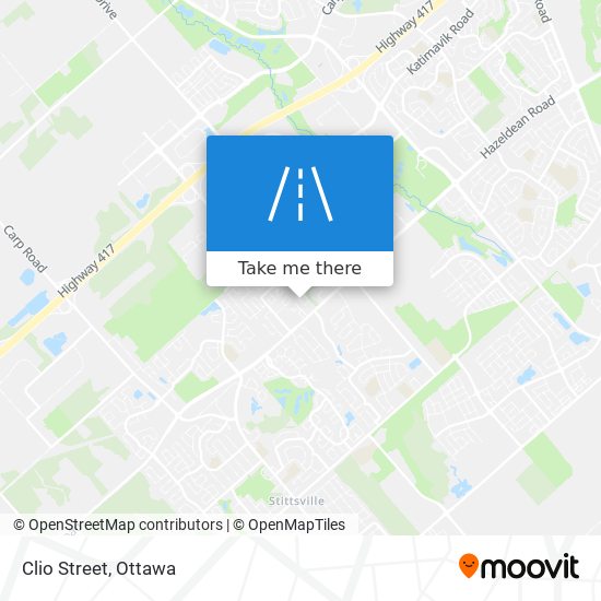 Clio Street map