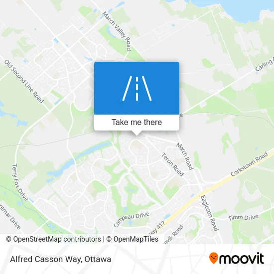Alfred Casson Way map