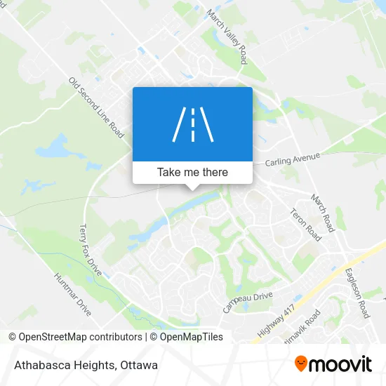 Athabasca Heights map