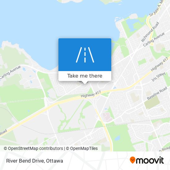 River Bend Drive map