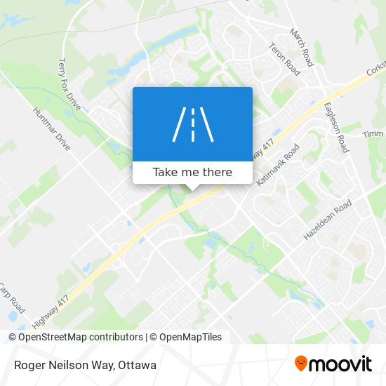 Roger Neilson Way map