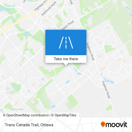 Trans Canada Trail map