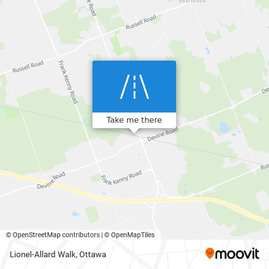 Lionel-Allard Walk map