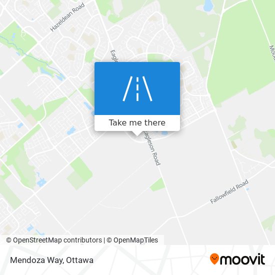 Mendoza Way map