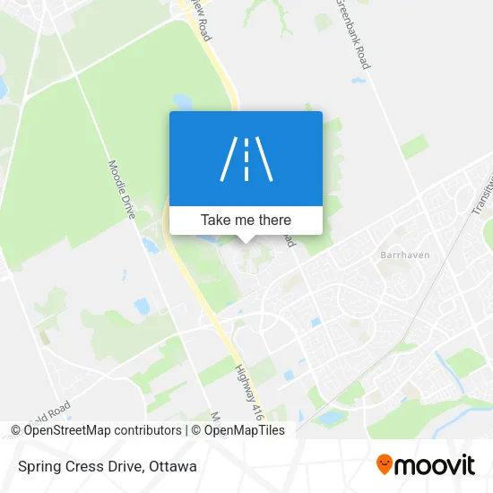 Spring Cress Drive map