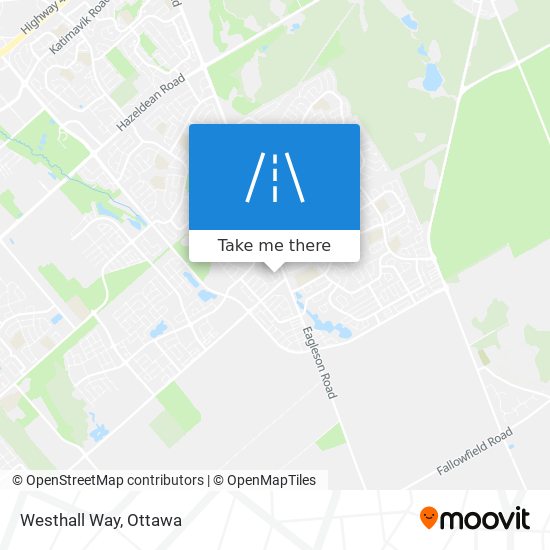 Westhall Way map