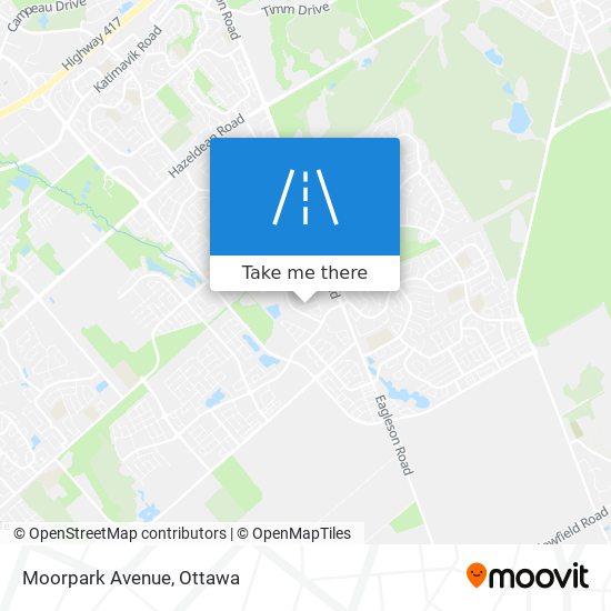 Moorpark Avenue map