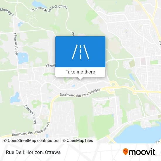 Rue De L'Horizon map