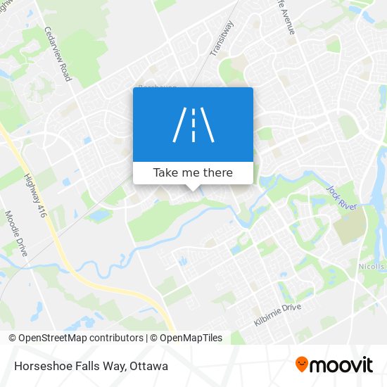 Horseshoe Falls Way map