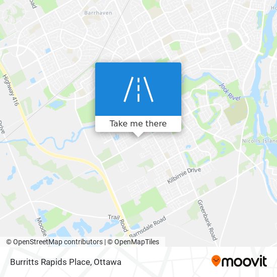 Burritts Rapids Place map