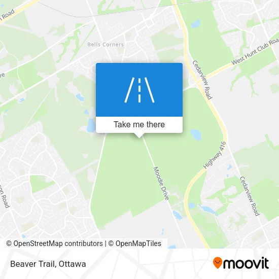 Beaver Trail map