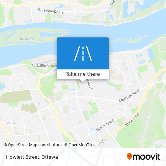 Howlett Street map