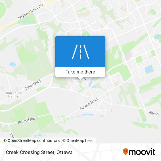 Creek Crossing Street map