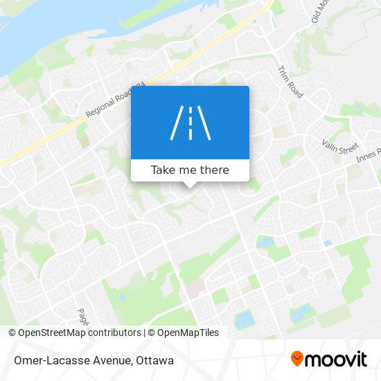 Omer-Lacasse Avenue map