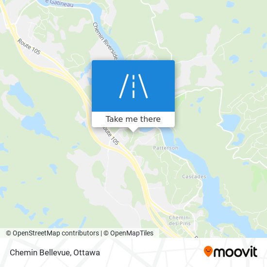 Chemin Bellevue map