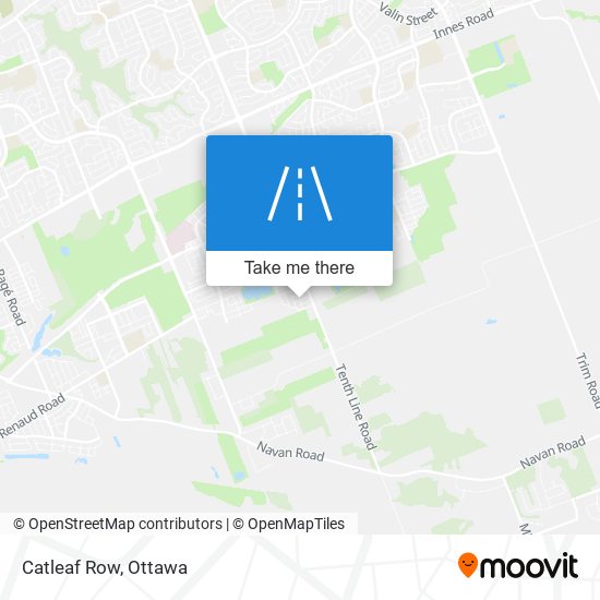 Catleaf Row map