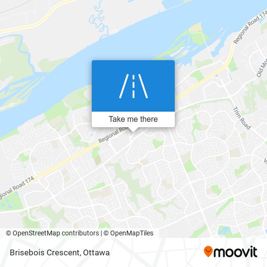 Brisebois Crescent map