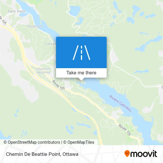 Chemin De Beattie Point map