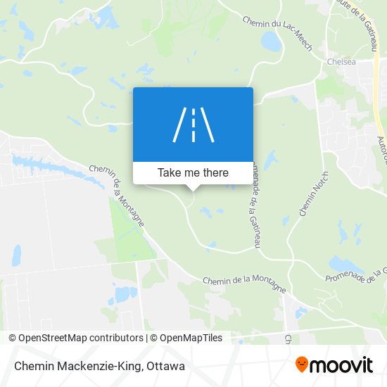 Chemin Mackenzie-King map
